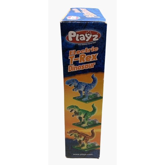 Playz Electric T-Rex Dinosaur 4D Dino DYI Assembly Construction Paint Design - Picture 6 of 7